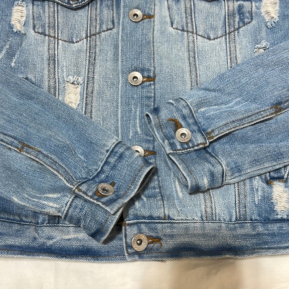 Ci Sono Distressed Denim Jacket - Picture 3 of 13